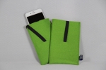 Filz-Smartphonehülle in grün